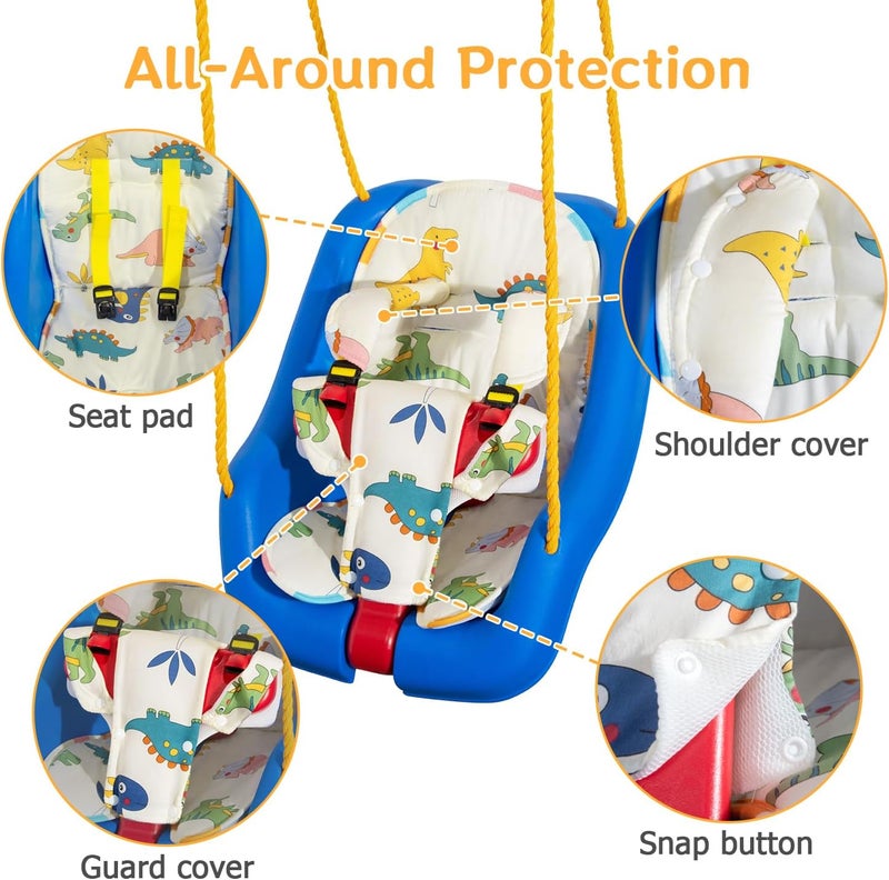 FEISIKE Toddler Swing Cushion - Baby Swing Outdoor Seat Insert Pad Compatible with Little Tikes Swings for Toddlers Age 1-3, Detachable and Washable(Swing Not Included)-AMB241 - Image 3